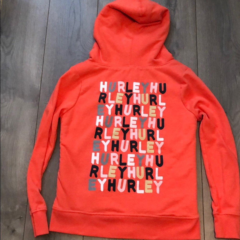 Fleece Lined Hurley Zip-up Hooded Jacket